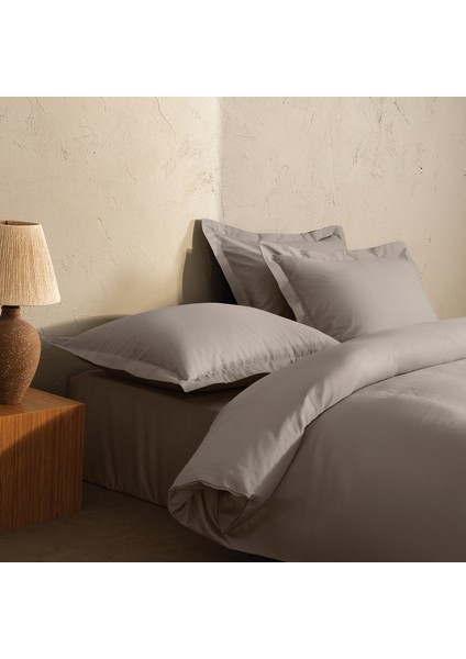 Andra Çift Kişilik Saten Nevresim Takımı – Grej modelleri