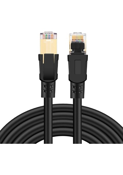 Cat8 Ethernet 40GBPS S/ftp 2000MHZ Yüksek Hızlı Internet Kablosu fırsatları
