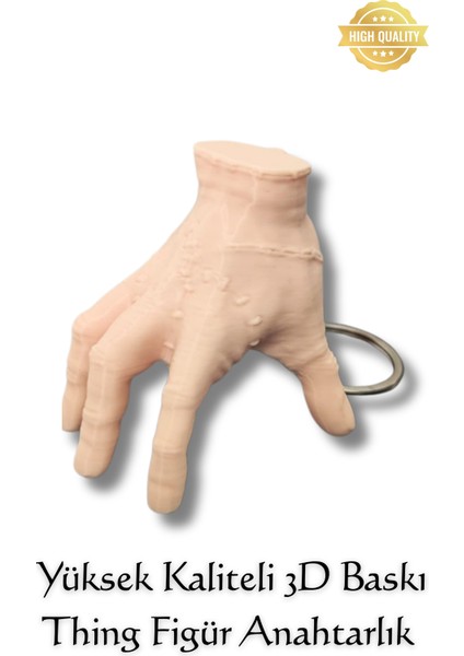 Wednesday Dizi "şey" (Thing) Figür Anahtarlık Çanta Süsü Charm | Kaliteli 3D Baskı Dekor Hediyesi fiyatları