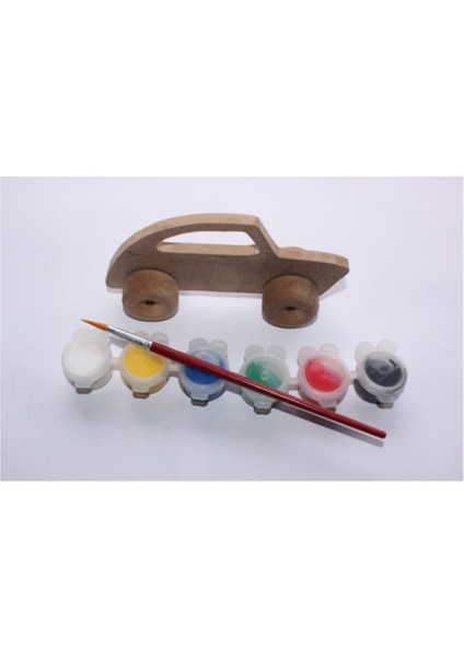 8mm Kalın Ahşaptan Araba Boyama Seti, Eğlenceli ve Yaratıcı Hobi Malzemesi fiyatları