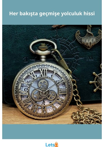 Antika Romen Rakamlı Köstekli Cep Saati fiyatları