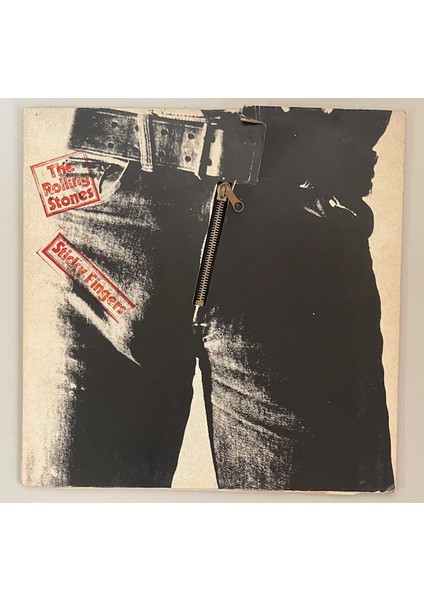 The Rolling Stones Sticky Fingers Lp Plak (Orjinal 1971 Dönem Avrupa Baskı Plak Fermuarlı Kapak)