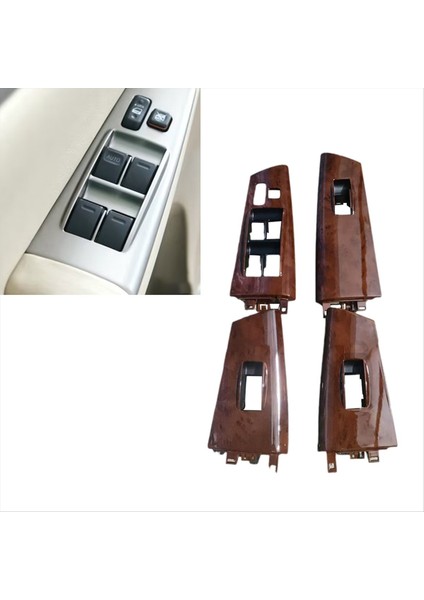 Araba Penceresi Cam Kaldırma Anahtarı Paneli Kapak 74232-02E60-B0 74231-02E00 Toyota Corolla 2007-2013 Ahşap Tahıl Lhd (Yurt Dışından) indirimleri