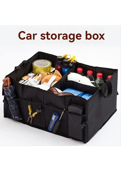 Büyük Kapasiteli Araba Saklama Kutusu Otomatik Gaga Süper Dayanıklı Katlanabilir Kargo Depolama Aracı Otomobil Kamyonları Için Uygun (Yurt Dışından)