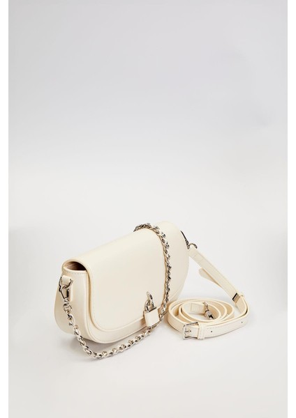 Bej Kilit Aksesuar Detaylı Omuz Çantası fiyatları