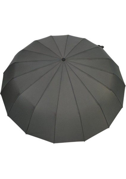 16 Tellik Tam Otomatik Rüzgar Korumalı Şemsiye Siyah fiyatları