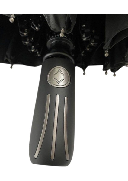 16 Tellik Tam Otomatik Rüzgar Korumalı Şemsiye Siyah fırsatları