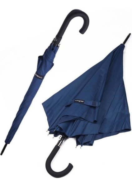 Lacivert Rüzgarda Dayanıklı Fiber Baston Şemsiye fırsatları