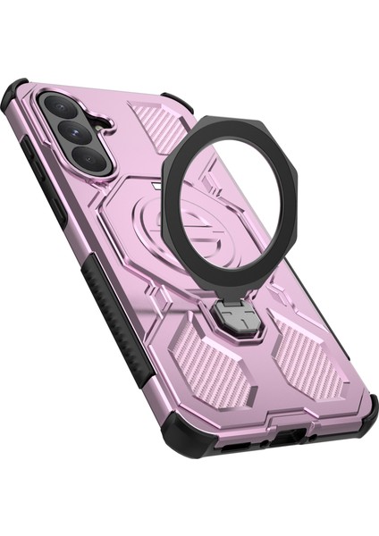 Samsung Galaxy A56 5G Manyetik Kılıf Döner Metal Ayaklı Darbeye Dayanıklı PC + TPU Telefon Arka Kapağı (Yurt Dışından) fırsatları
