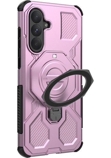 Samsung Galaxy A56 5G Manyetik Kılıf Döner Metal Ayaklı Darbeye Dayanıklı PC + TPU Telefon Arka Kapağı (Yurt Dışından) indirimleri