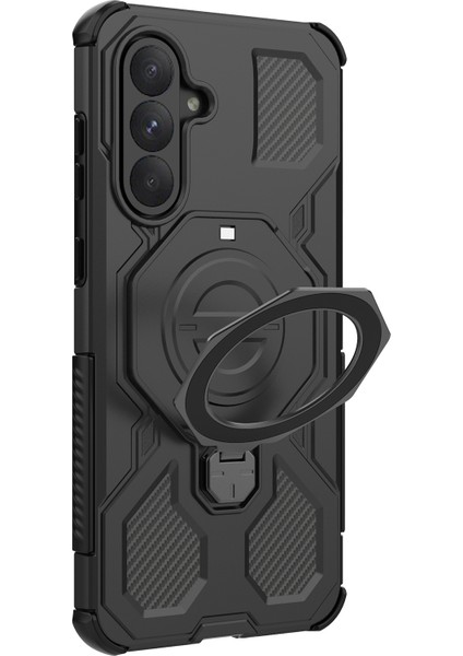 Samsung Galaxy A56 5G Manyetik Kılıf Döner Metal Ayaklı Darbeye Dayanıklı PC + TPU Telefon Arka Kapağı (Yurt Dışından) indirimleri