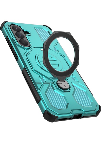 Samsung Galaxy A56 5G Manyetik Kılıf Döner Metal Ayaklı Darbeye Dayanıklı PC + TPU Telefon Arka Kapağı (Yurt Dışından) fırsatları