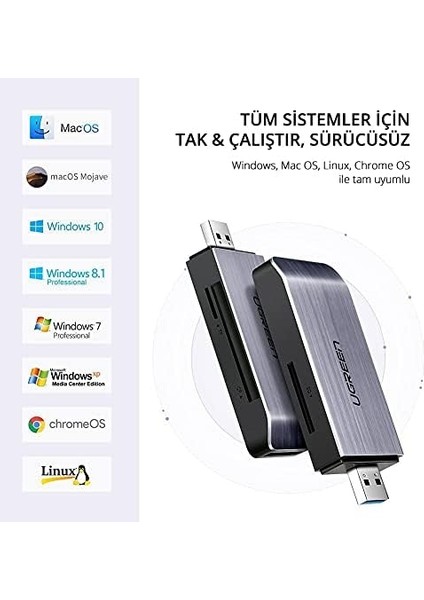 USB 3.0 Sd, Micro Sd, Memory Stick, Cf Kart Okuyucu modelleri