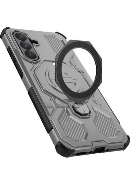 Samsung Galaxy A56 5G Manyetik Kılıf Döner Metal Ayaklı Darbeye Dayanıklı PC + TPU Telefon Arka Kapağı (Yurt Dışından) fırsatları