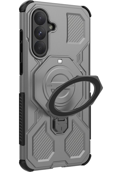 Samsung Galaxy A56 5G Manyetik Kılıf Döner Metal Ayaklı Darbeye Dayanıklı PC + TPU Telefon Arka Kapağı (Yurt Dışından) indirimleri