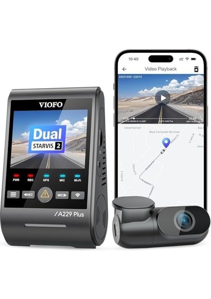 A229 3 Kameralı Ön-Iç-Arka 2K+2K+1080P Hdr Starvis 2 Wifi S’li Araç Kamerası modelleri