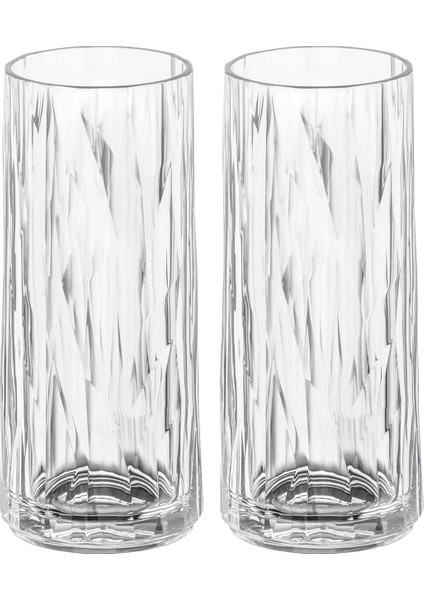 Superglas Club No. 3, 2 Adet, 250 Ml, Berraklığında Plastik Kokteyl Bardağı, Lüks, Kırılmaz, Yeniden Kullanılabilir, Parti, Kamp, 2&apos;li Set