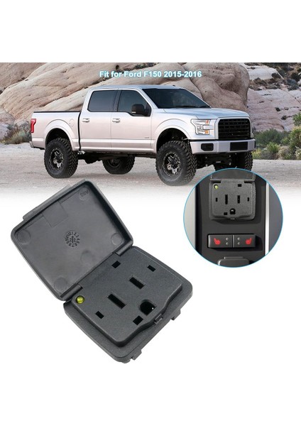 Araba Merkezi Konsol Arka Power Outlet Ac 110V 150W-400W Soket Montajı FL3Z-19N236-A Ford F150 2015-2016 (Yurt Dışından) indirimleri