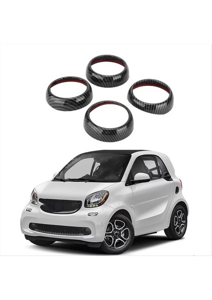 4 Adet Gösterge Paneli Klima Çıkış Dekoratif Halka Mercedes-Benz Akıllı Fortwo Forfour 2015-2018 (Yurt Dışından) modelleri