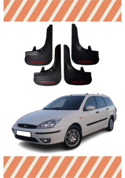Ford Focus 1 Stw Racing Yazılı 4'lü Tozluk Çamurluk Paçalık