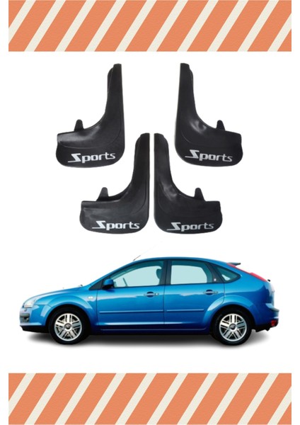 Ford Focus 2 Hb 2005-2011SPORTS Yazılı 4'lütozluk Çamurluk Paçalık