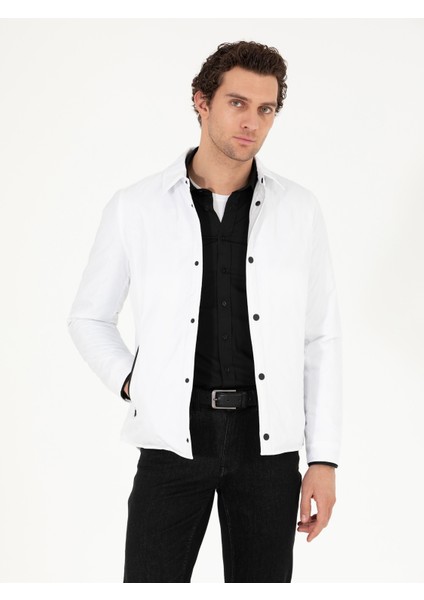 Erkek Beyaz Mevsimlik Mont 50266368-VR013