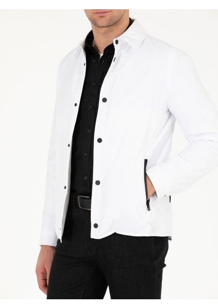 Erkek Beyaz Mevsimlik Mont 50266368-VR013