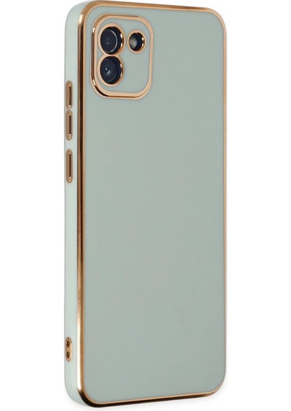 Samsung Galaxy A03 Kılıf Volet Silikon - Açık YEŞIL-(5796) - SB001M-486K33