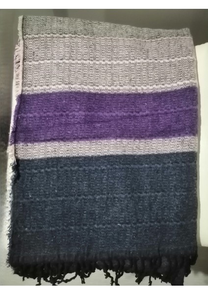 Kadın Renkli Omuz Şal Saçaklı 70*200CM Standart