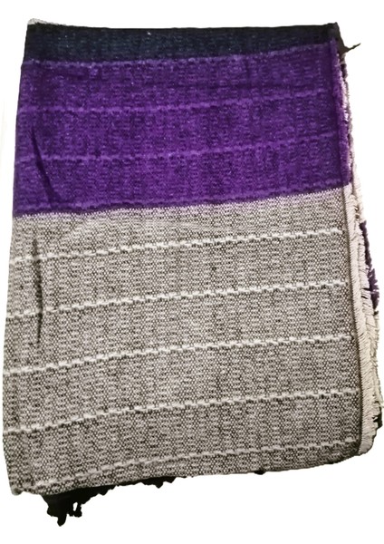 Kadın Renkli Omuz Şal Saçaklı 70*200CM Standart