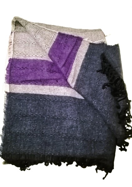 Kadın Renkli Omuz Şal Saçaklı 70*200CM Standart