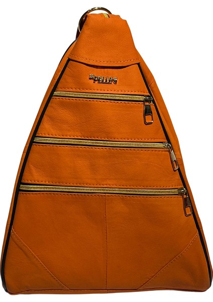 Kadın Hakiki Deri Maymun Model Sırt Çantası Turuncu fiyatları