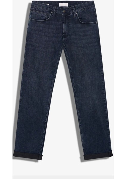 Erkek Normal Bel Fermuarlı Boru Paça Üst Kalite Jean Pantolon