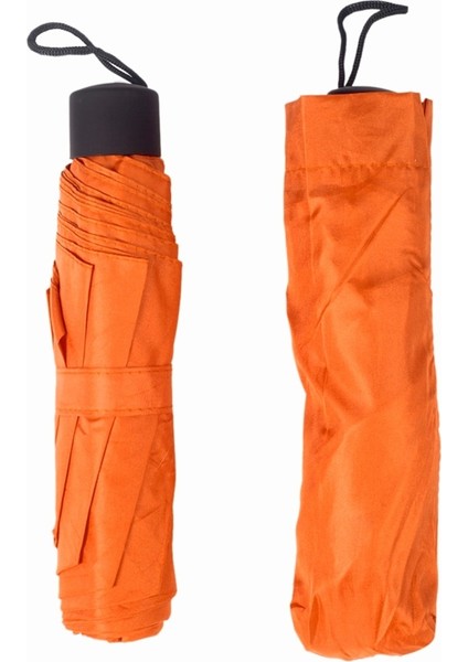 Canlı Turuncu Mini Kadın Şemsiye, Hafif ve Şık Tasarım fırsatları