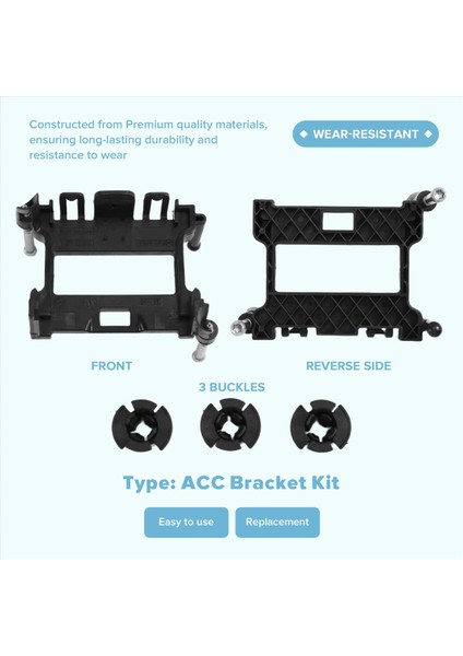 1271321010 Araba Acc Cruise Radar Braketi Changan CS75 Için 3 Tokalı Rx5 Mg Zs Audi A3 Byd Acc Braket Kiti (Yurt Dışından) indirimleri