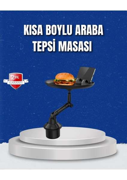 Ayarlanabilir Araç Içi Bardaklık Tepsisi 9 Inç Geniş Alan ve Telefon Standlı