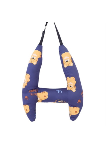 Araba H Şekil Kapsamı Yastığı Çocuk Araba Uyku Güvenliği Seyahat Yastığı Karikatür Deseni Yıkanabilir Konforlu Yumuşak Sidam (Yurt Dışından) indirimleri