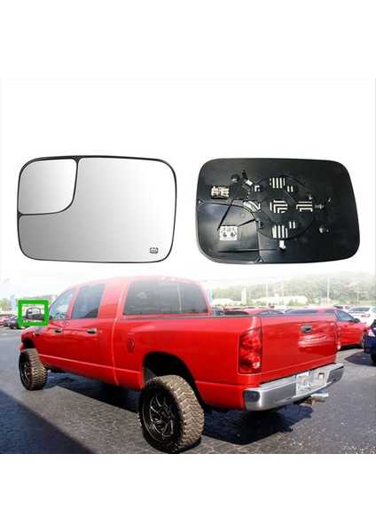 Dikiz Ayna Lensleri Tropikal Nokta Açı ile Dodge Ram Için Cam Lens 1500 2500 3500 2005-2008 5161011AA 5161010AA (Yurt Dışından) indirimleri