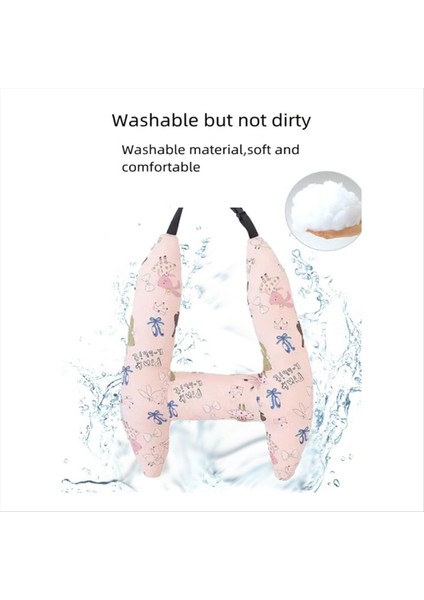 Araba H Şekil Kapsamı Yakılık Kıda Araç Uyku Güvenliği Baş Yol Seyahat Yastığı Sevimli Tavşan Deseni Çocuk Güvenlik Boyun Baş Yastığı (Yurt Dışından) indirimleri