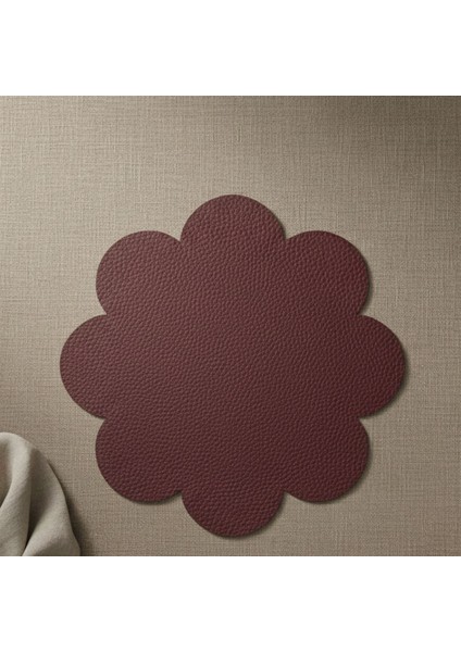 2 Adet Deri Amerikan Servis-Kolay Silinebilir SUPLA-33X33 Cm-Simetrik Yapraklar Desenli fırsatları