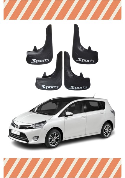 Toyota Verso 2010-2017 Sports Yazılı 4'lü Tozluk Çamurluk Paçalık