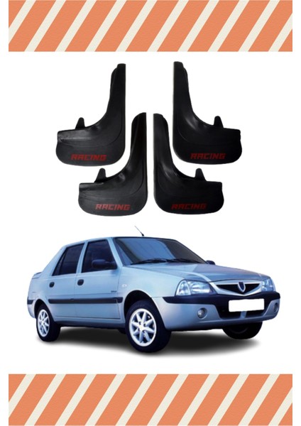 Dacia Solenza Racing Yazılı 4'lü Tozluk Çamurluk Paçalık