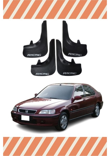 Honda Civic Euro Sd 1996-2001 Racing Yazılı 4'lü Tozluk Çamurluk Paçalık