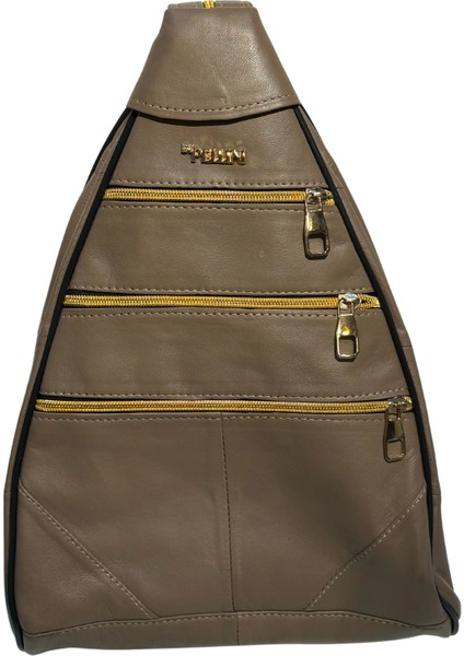 Kadın Hakiki Deri Maymun Model Sırt Çantası Koyu Bej fiyatları