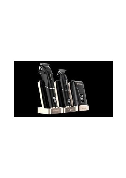 TR-5400 Saç & Sakal & Günlük Tıraş & Ense Çizim Profesyonel Berber Tıraş Makinesi 3&apos;lü Set