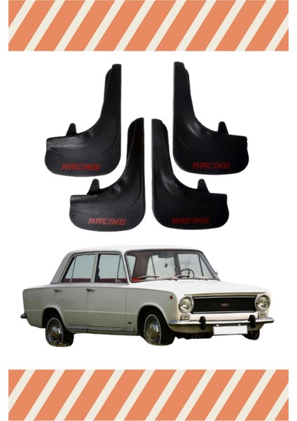 Fiat Hacı Murat Racing Yazılı 4'lü Tozluk Çamurluk Paçalık