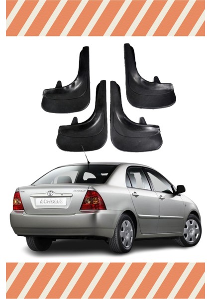 Toyota Corolla Tüm Kasalar 4'lü Tozluk Çamurluk Paçalık