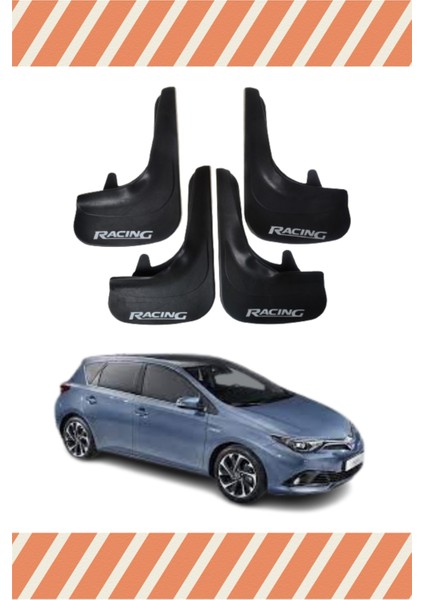 Toyota Auris Racing Yazılı 4'lü Tozluk Çamurluk Paçalık