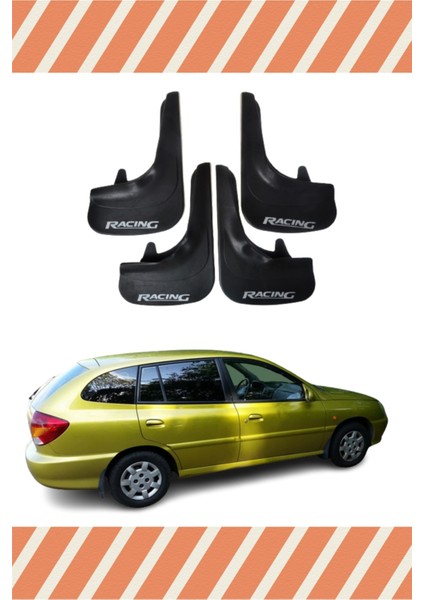 Kia Rio Stw 2003-2005 Racing Yazılı 4'lü Tozluk Çamurluk Paçalık