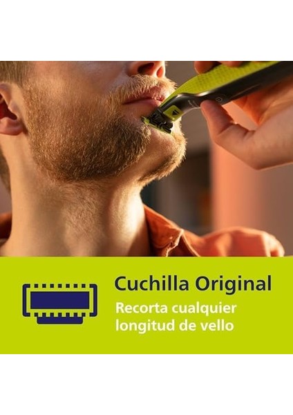 Philips Oneblade 3&apos;lü Yedek Bıçak ve Vücut Bakım Kiti, 3 Adet Yedek Bıçak, Cilt Koruması, Vücut Tarağı, Tüm Oneblade Modelleriyle Uyumlu, 4 Aya Kadar Dayanıklı Bıçaklar, QP630/51